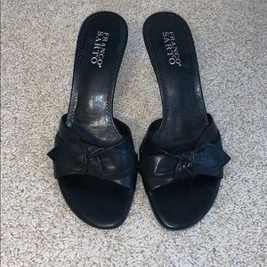 Franco Sarto black bow heels 🖤
